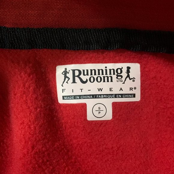 Men's Running Room Fit-Wear Athletic Small Red Full Zip 100% Polyester Vest EUC - Picture 3 of 10